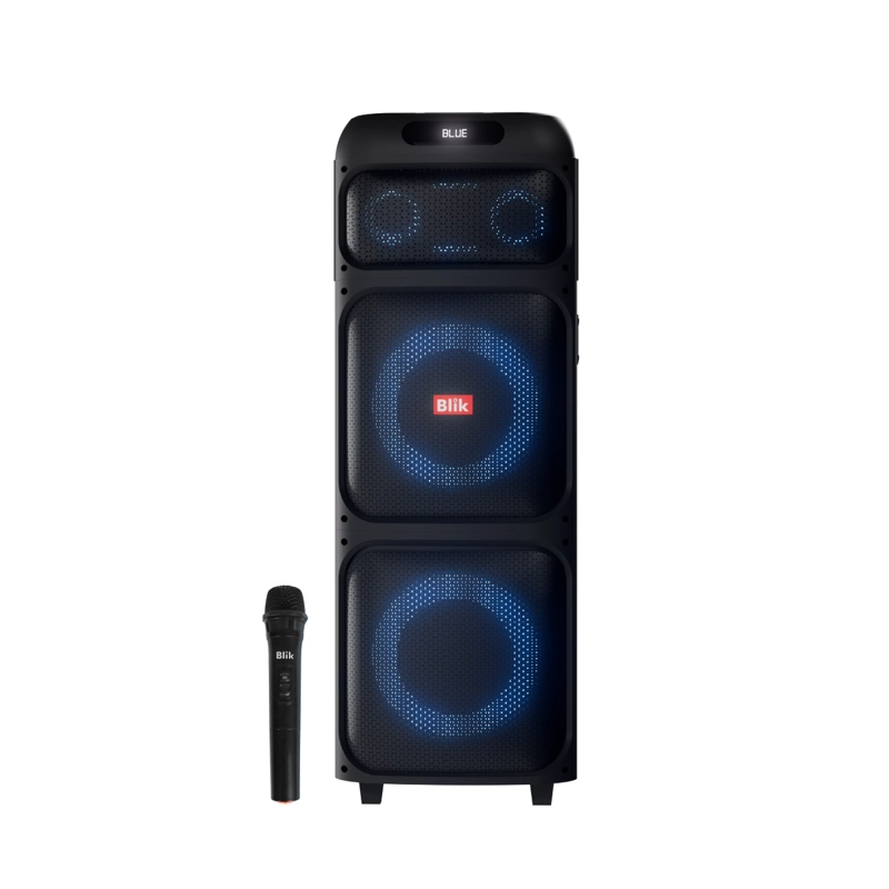 PARLANTE BLUETOOTH KARAOKE CON MICROFONO BLIK LIGHTUP700 - 1