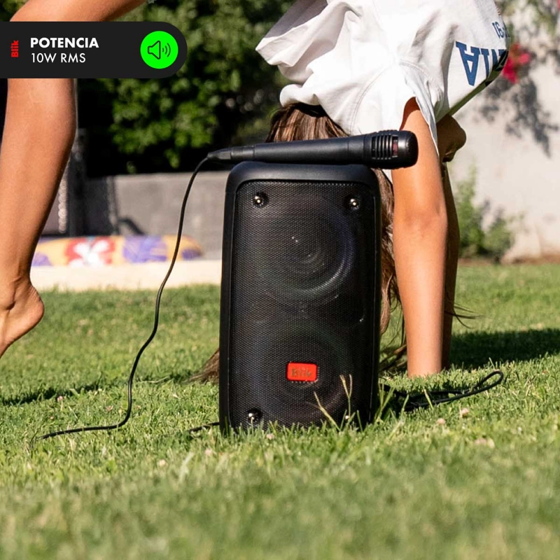 PARLANTE BLUETOOTH BLIK KARAOKE VOICE3 CON MICRÓFONO - 3
