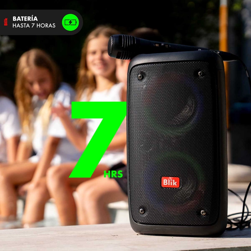 PARLANTE BLUETOOTH BLIK KARAOKE VOICE3 CON MICRÓFONO - 4