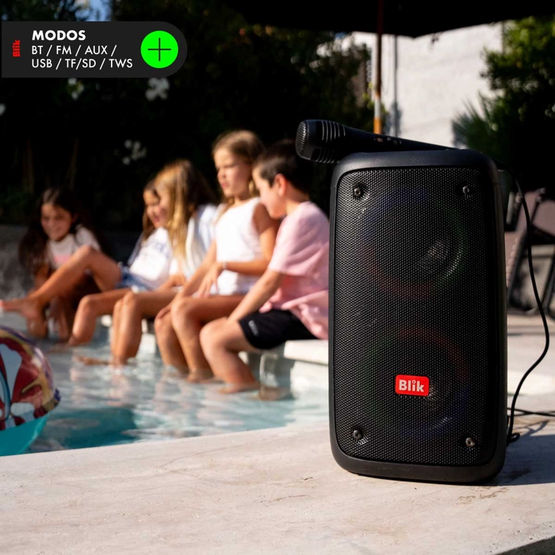 PARLANTE BLUETOOTH BLIK KARAOKE VOICE3 CON MICRÓFONO - 8