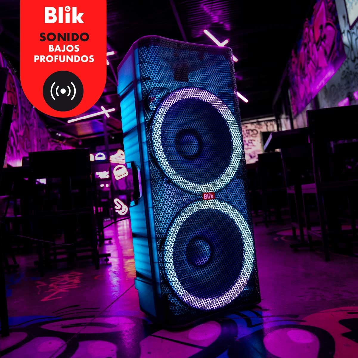 PARLANTE BLUETOOTH KARAOKE BLIK LIGHT360 - 3