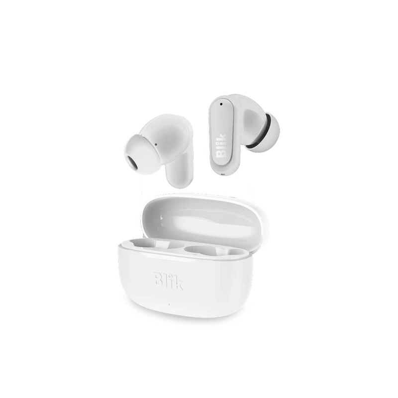 AUDIFONOS BLUETOOTH INALAMBRICOS BLIK AIR500 BLANCOS 30 HRS - 1