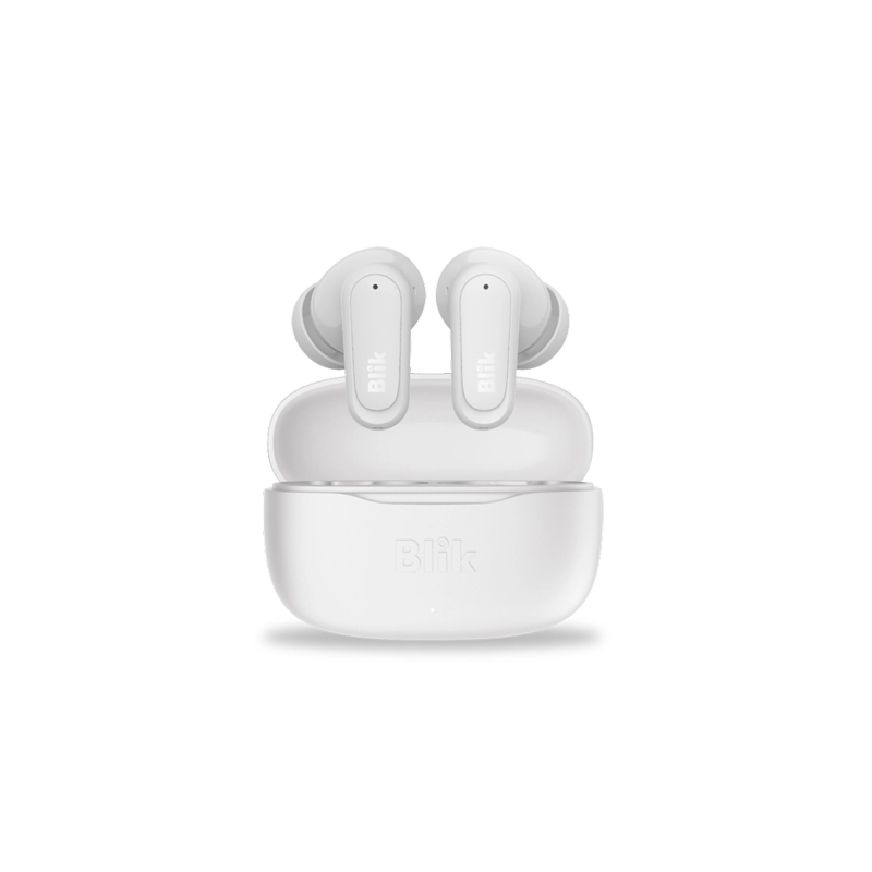 AUDIFONOS BLUETOOTH INALAMBRICOS BLIK AIR500 BLANCOS 30 HRS - 2