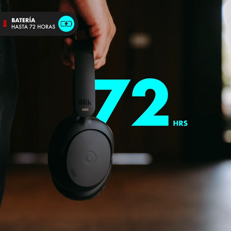 AUDIFONOS BLUETOOTH BLIK AURA950 CANCELACION DE RUIDO 72H - 6
