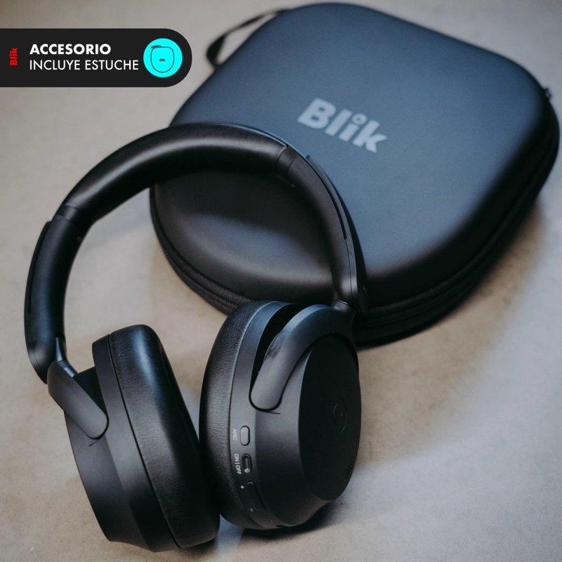 AUDIFONOS BLUETOOTH BLIK AURA950 CANCELACION DE RUIDO 72H - 7