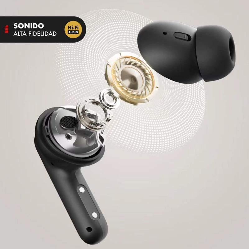AUDIFONOS BLUETOOTH BLIK AIR1000 CANCELACION DE RUIDO ADAPTATIVA 25H - 5