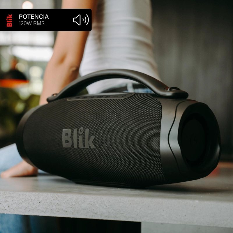 PARLANTE BLUETOOTH PORTATIL BLIK POWERBASS120 120W 8 HRS - 3