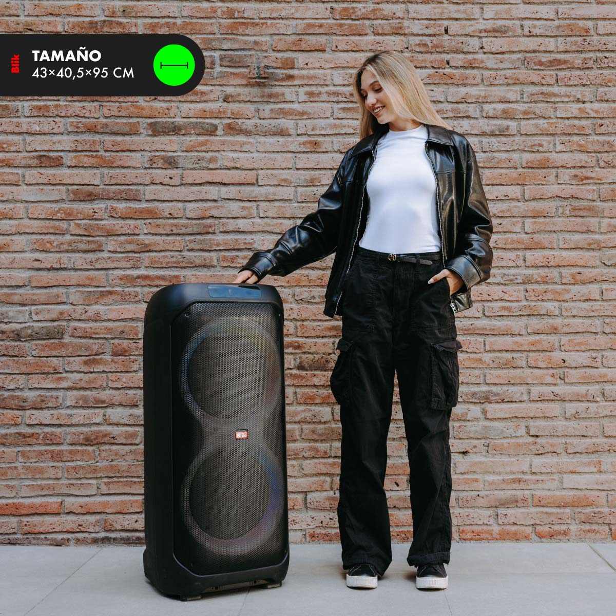 PARLANTE BLUETOOTH KARAOKE CON MICROFONO BLIK LIGHTMAX12 - 9