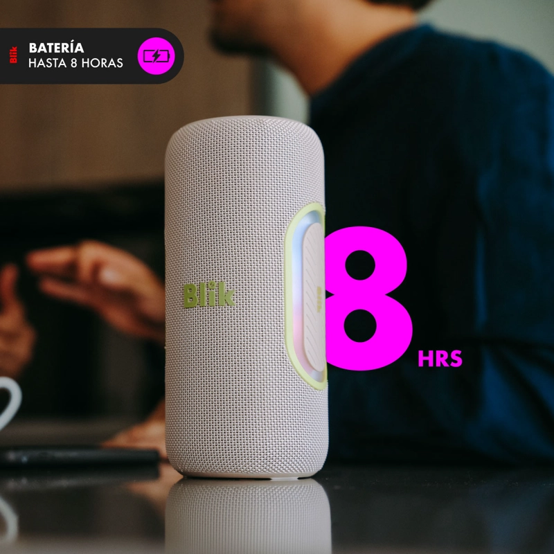 PARLANTE BLUETOOTH PORTATIL BLIK HYPEBASS40 40W IPX5 8 HRS CREMA - 5