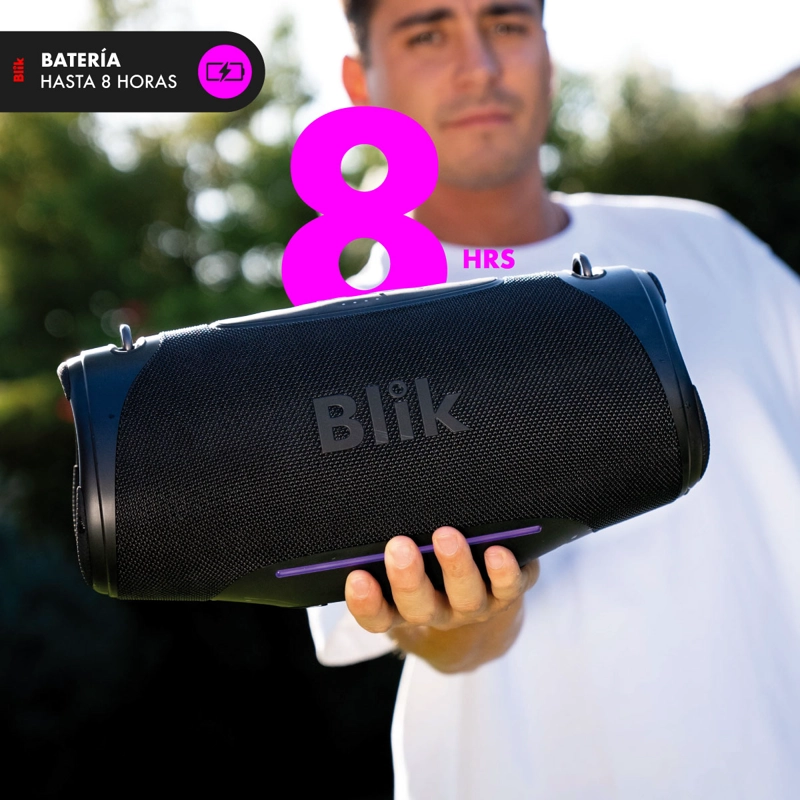 PARLANTE BLUETOOTH PORTATIL BLIK BASS300 80W IPX7 8 HRS - 4
