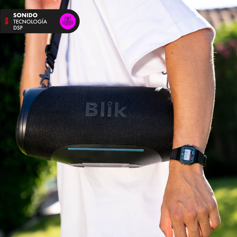 PARLANTE BLUETOOTH PORTATIL BLIK BASS300 80W IPX7 8 HRS - 7