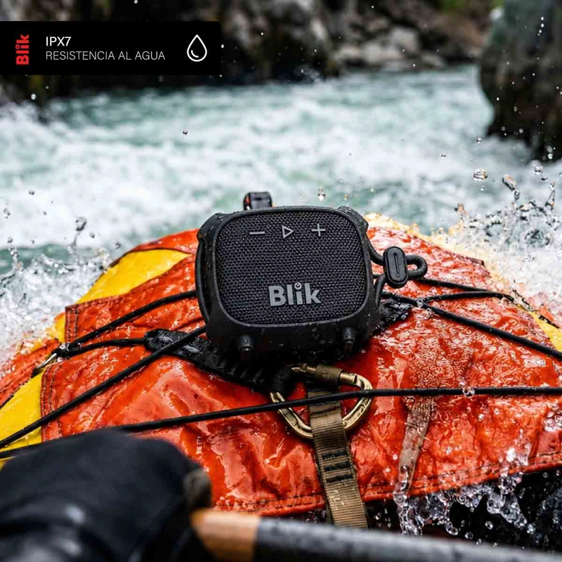 PARLANTE BLUETOOTH BLIK RIDER 8W IPX7 5H CLIP TWS NEGRO - 6