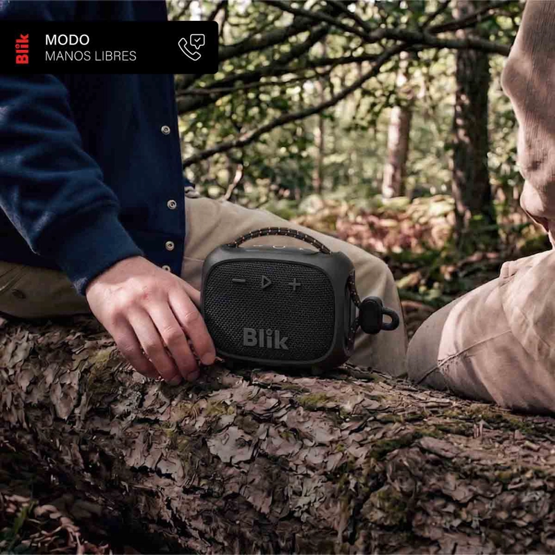 PARLANTE BLUETOOTH BLIK RIDER 8W IPX7 5H CLIP TWS NEGRO - 7