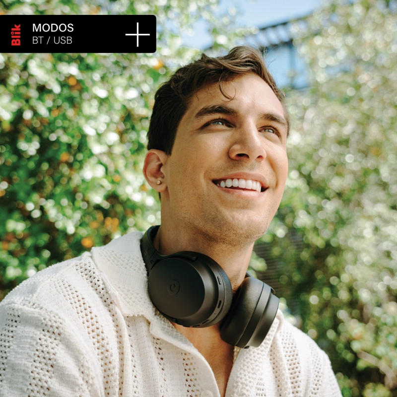 AUDIFONOS BLUETOOTH BLIK NEO CANCELACION DE RUIDO 60H NEGRO - 7