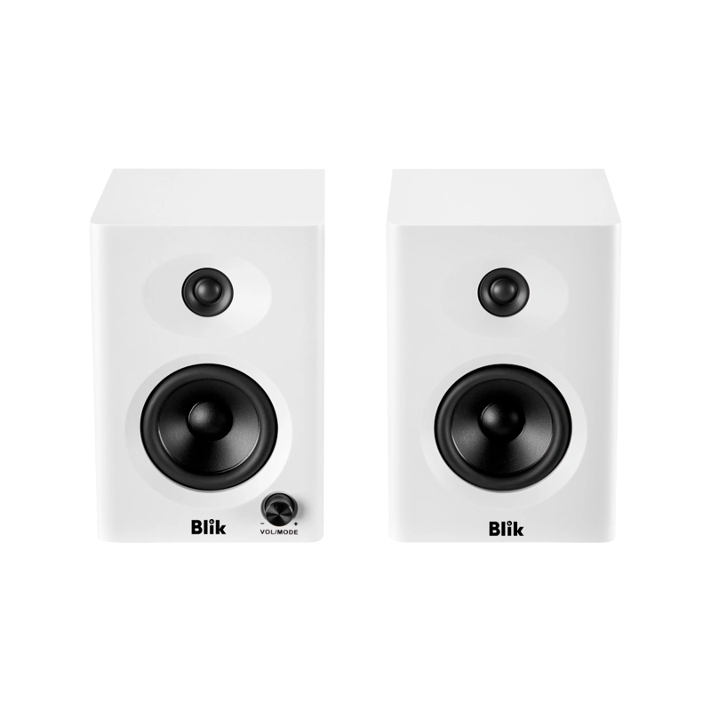 PAR PARLANTES HI-FI BLUETOOTH BLIK BOOKSHELF LITE 30W RMS BLANCO - 1