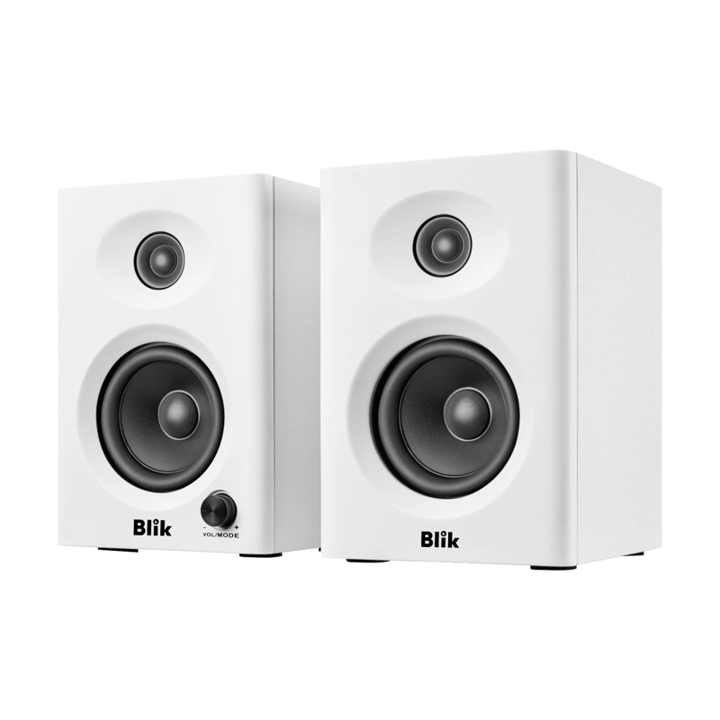 PAR PARLANTES HI-FI BLUETOOTH BLIK BOOKSHELF LITE 30W RMS BLANCO - 2