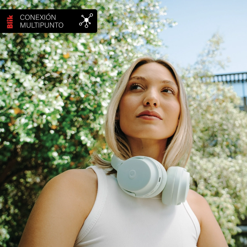 AUDIFONOS BLUETOOTH BLIK NEO CANCELACION DE RUIDO 60H VERDE - 5