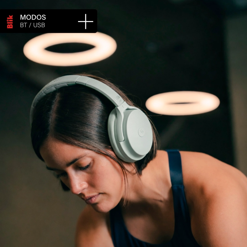 AUDIFONOS BLUETOOTH BLIK NEO CANCELACION DE RUIDO 60H VERDE - 6