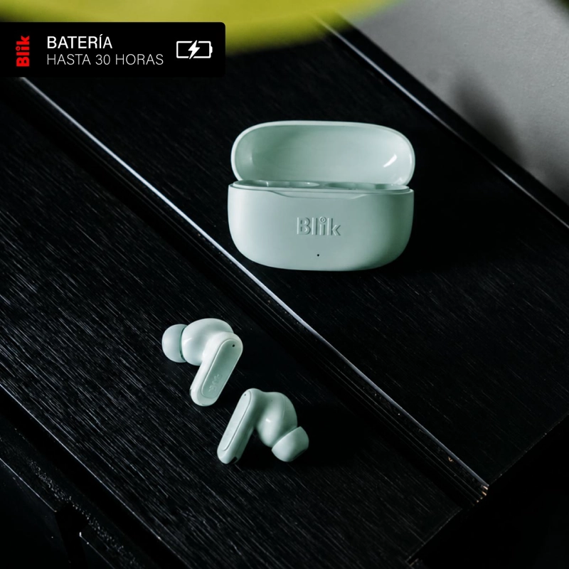 AUDIFONOS BLUETOOTH INALAMBRICOS BLIK AIR500 VERDE 30 HRS - 5