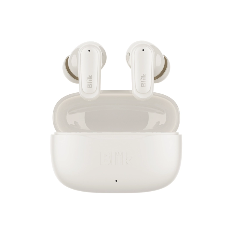 AUDIFONOS BLUETOOTH INALAMBRICOS BLIK AIR500 CREMA 30 HRS - 1