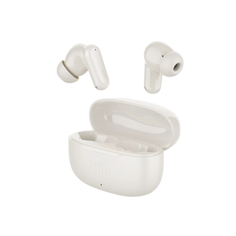 AUDIFONOS BLUETOOTH INALAMBRICOS BLIK AIR500 CREMA 30 HRS - 2