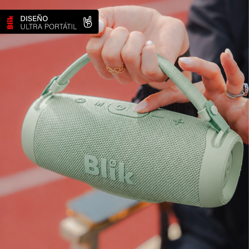 PARLANTE BLUETOOTH PORTATIL BLIK POWERBASS30 30W VERDE - 5