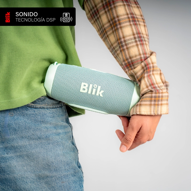 PARLANTE BLUETOOTH PORTATIL BLIK POWERBASS30 30W VERDE - 6