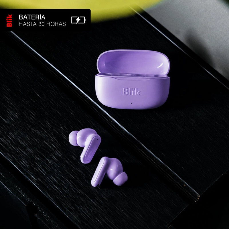 AUDIFONOS BLUETOOTH INALAMBRICOS BLIK AIR500 LILA 30 HRS - 5