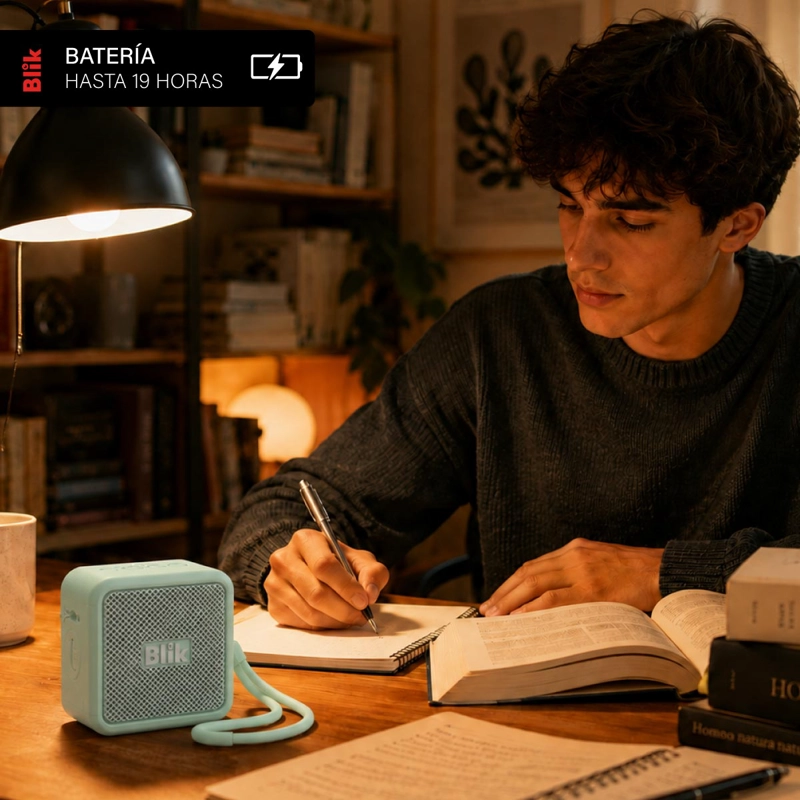 PARLANTE BLUETOOTH BLIK BASSGO 15W IPX6 19H TWS VERDE - 5