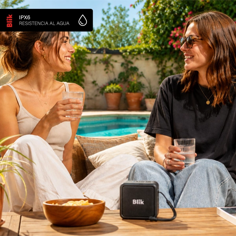 PARLANTE BLUETOOTH BLIK BASSGO 15W IPX6 19H TWS NEGRO - 6