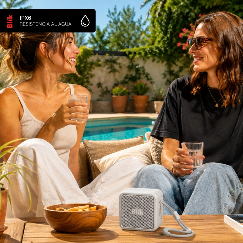 PARLANTE BLUETOOTH BLIK BASSGO 15W IPX6 19H TWS GRIS - 6