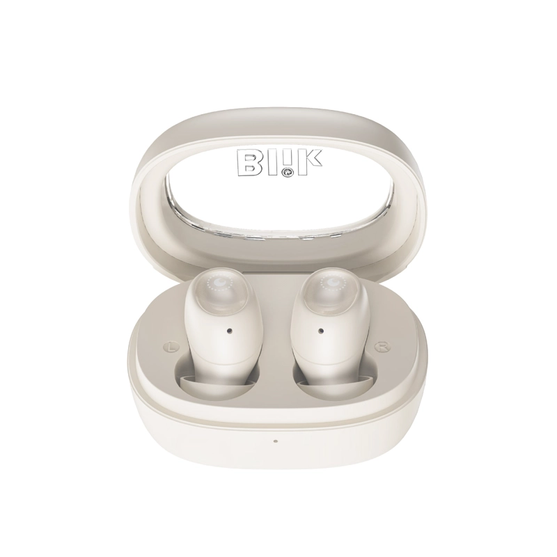 AUDIFONOS BLUETOOTH BLIK BUDS80 30H IPX4 CREMA - 2