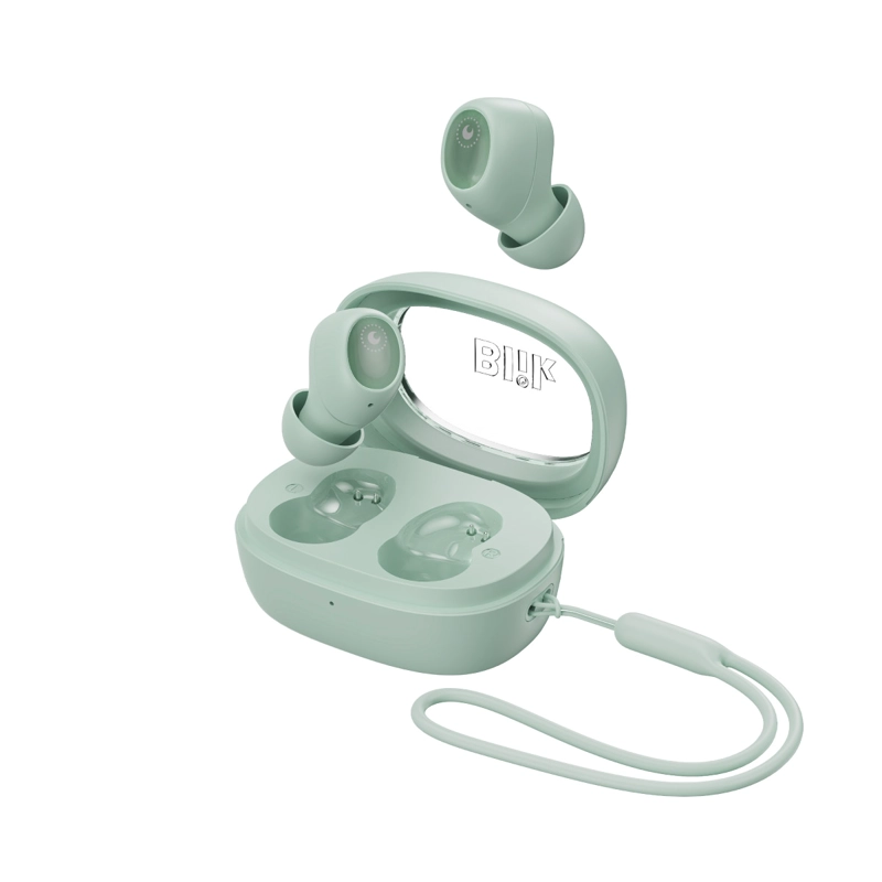 AUDIFONOS BLUETOOTH BLIK BUDS80 30H IPX4 VERDE - 1