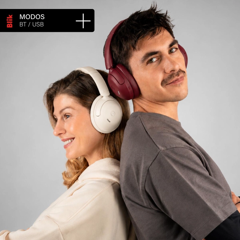 AUDIFONOS BLUETOOTH BLIK SOUL950 ANC 70H MULTIPUNTO DARKCHERRY - 8