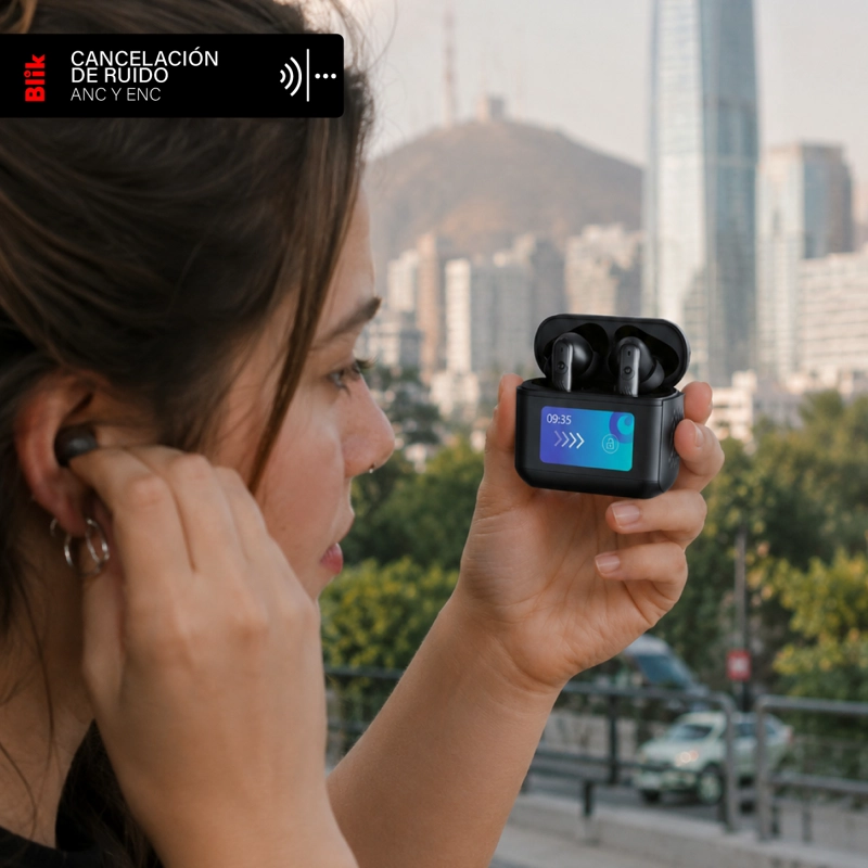 AUDIFONOS BLUETOOTH BLIK AIRPLUS ANC PANTALLA TACTIL - 3