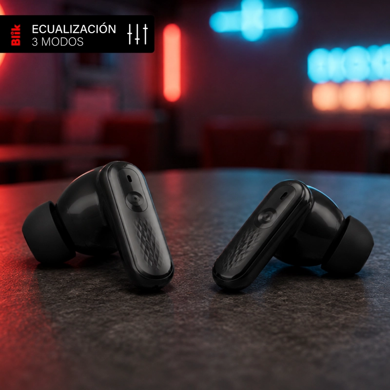 AUDIFONOS BLUETOOTH BLIK AIRPLUS ANC PANTALLA TACTIL - 6