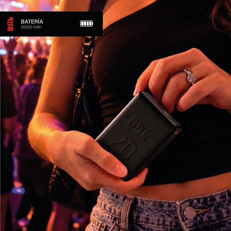 BATERIA EXTERNA POWERBANK BLIK POWER20 20000MAH 22.5W NEGRO - 4