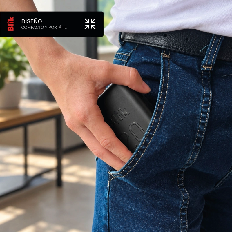 BATERIA EXTERNA POWERBANK BLIK POWER20 20000MAH 22.5W NEGRO - 6