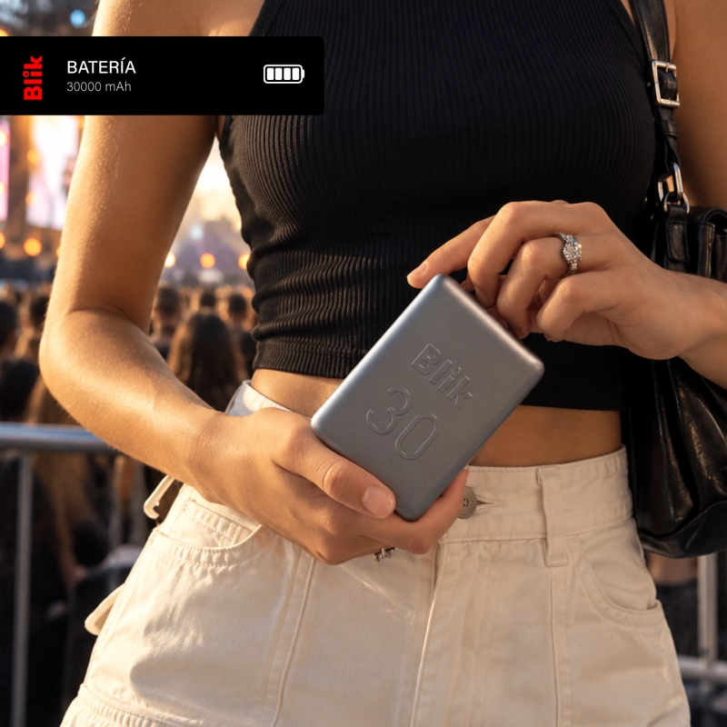 BATERIA EXTERNA POWERBANK BLIK POWER30 30000MAH 22.5W GRIS - 4