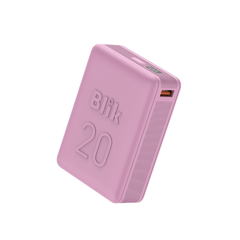 BATERIA EXTERNA POWERBANK BLIK POWER20 20000MAH 22.5W ROSADO - 1