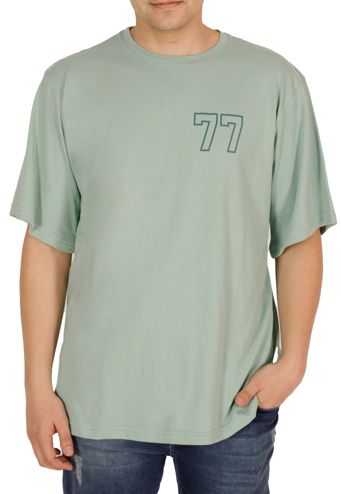POLERA COOPER III VERDE MENTA OVERSIZE PEROÉ - 1