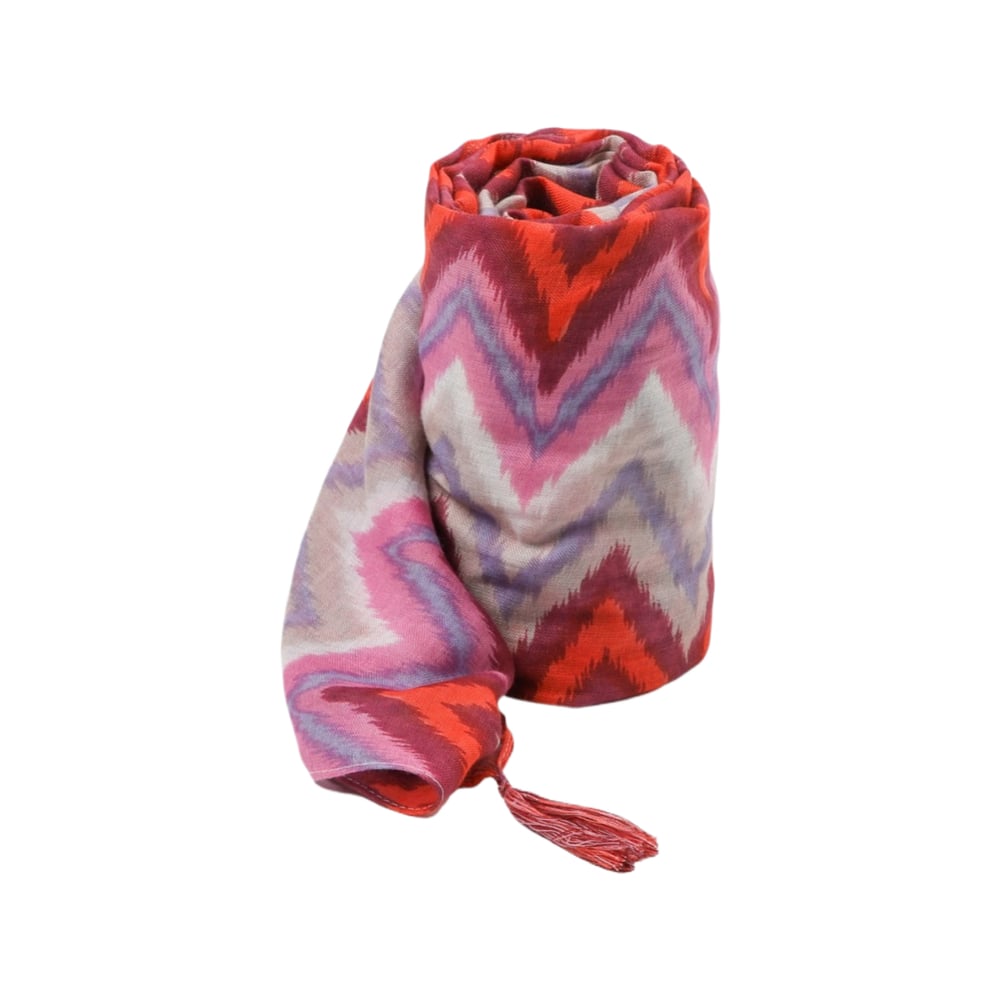 PAÑUELO I-D MORADO ESTAMPADO PENSAMIENTO - 1