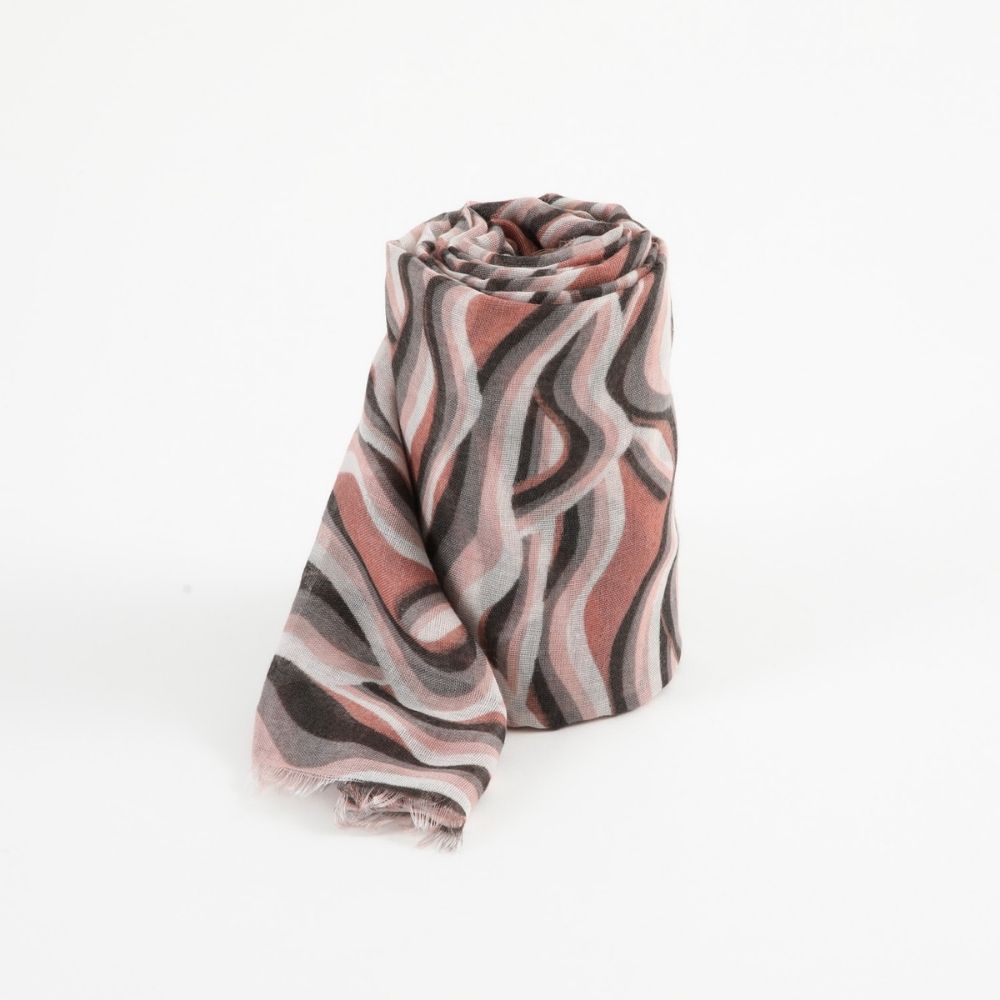PAÑUELO ESTAMPADO RUSCO ROSADO I-D - 1