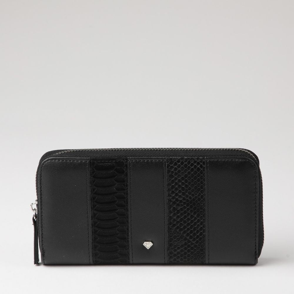 BILLETERA GRANDE VALENCIA ECOCUERO NEGRO ID - 2