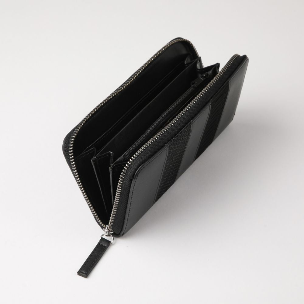 BILLETERA GRANDE VALENCIA ECOCUERO NEGRO ID - 3