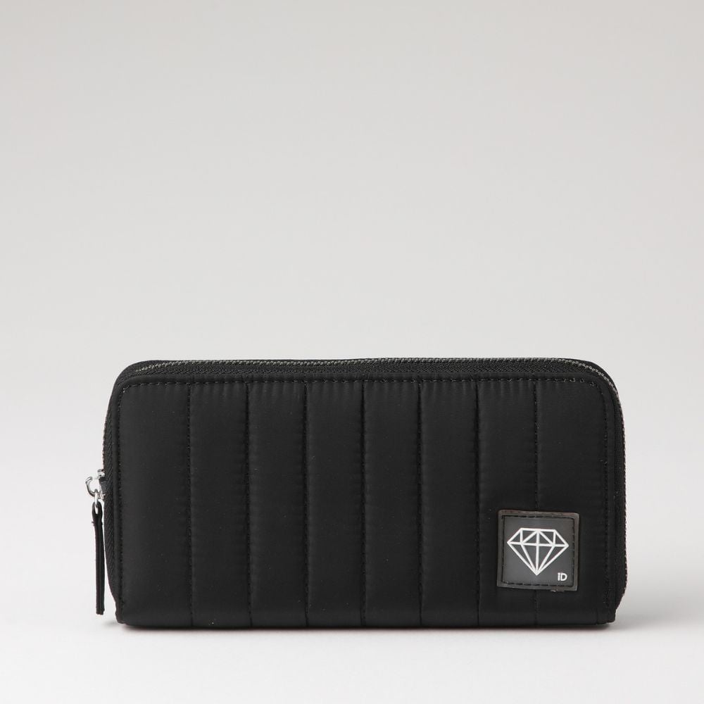 BILLETERA GRANDE MENORCA NYLON NEGRO ID - 1