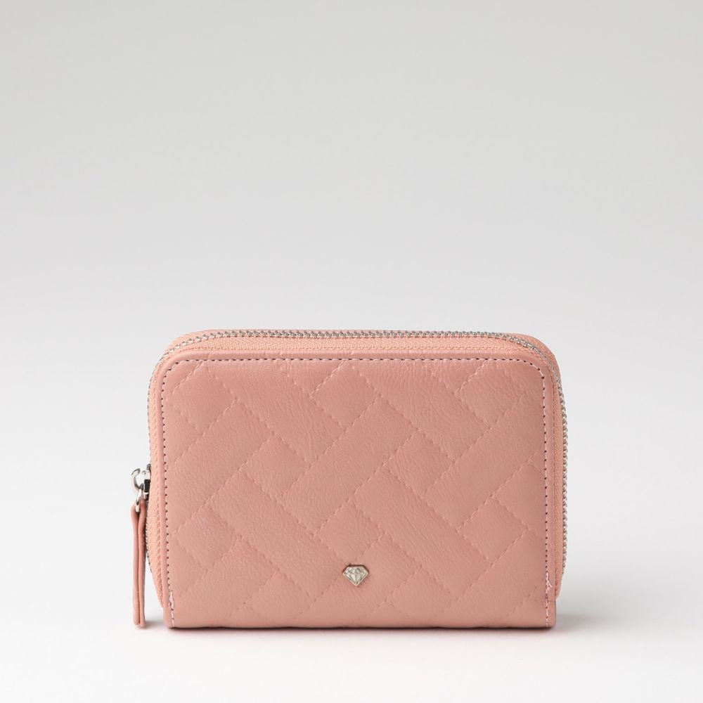 BILLETERA MEDIANA NIZA ECOCUERO ROSA ID - 1