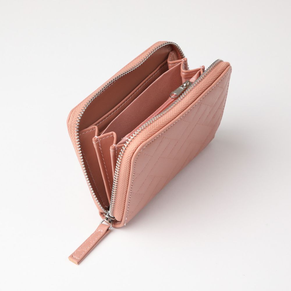 BILLETERA MEDIANA NIZA ECOCUERO ROSA ID - 3