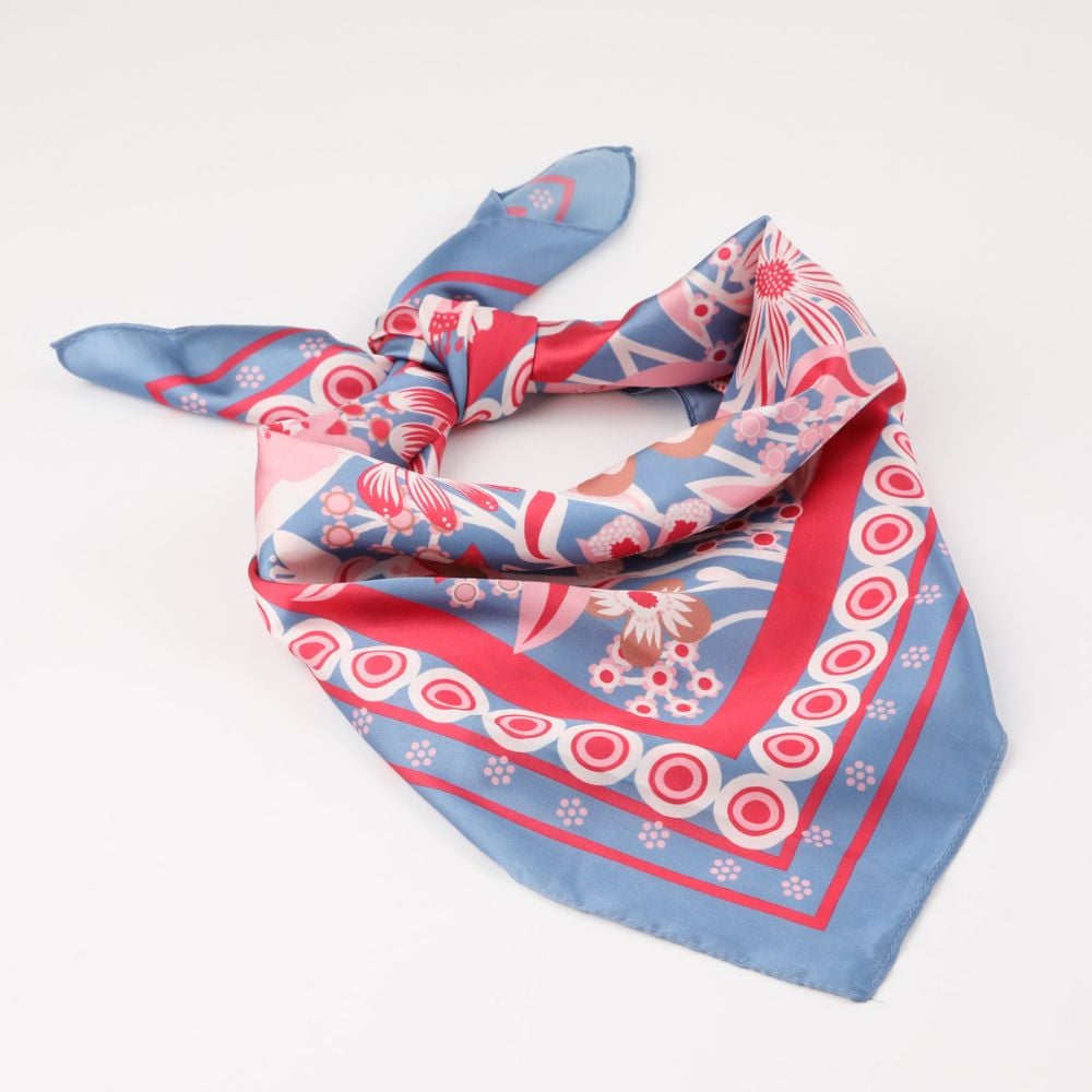 BANDANA CORFU FLORAL AZUL ID - 2