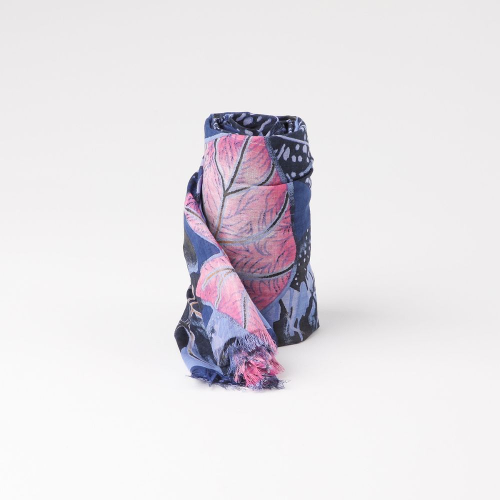 PAÑUELO ESTAMPADO MARSALA AZUL ID - 1